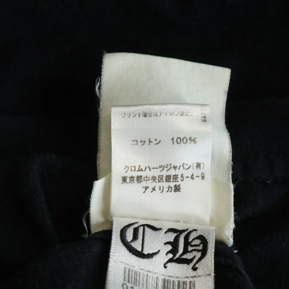 CHROME HEARTS(クロムハーツ) FOTI フロントプリント 半袖Tシャツ カットソー ブラック