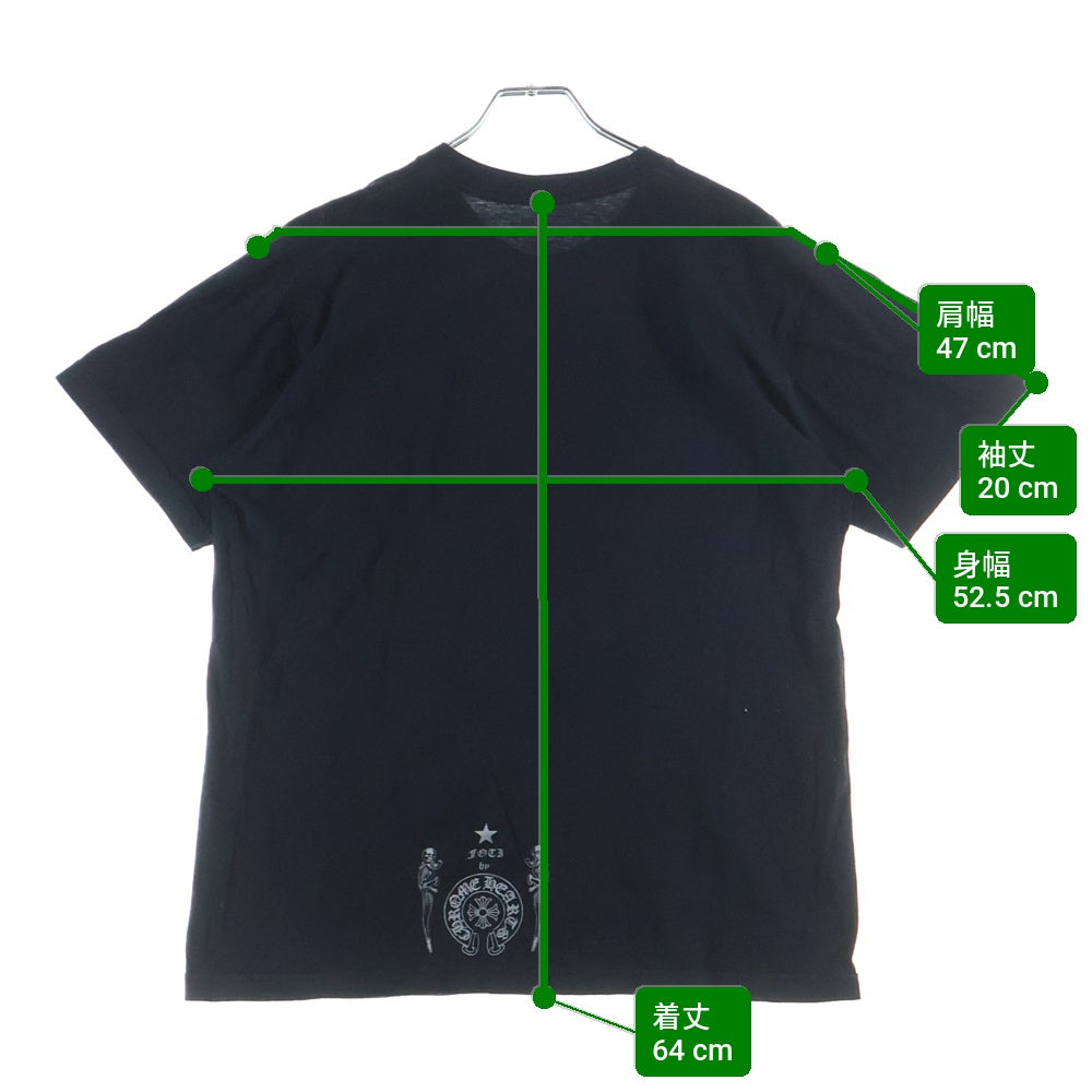 CHROME HEARTS(クロムハーツ) FOTI フロントプリント 半袖Tシャツ カットソー ブラック