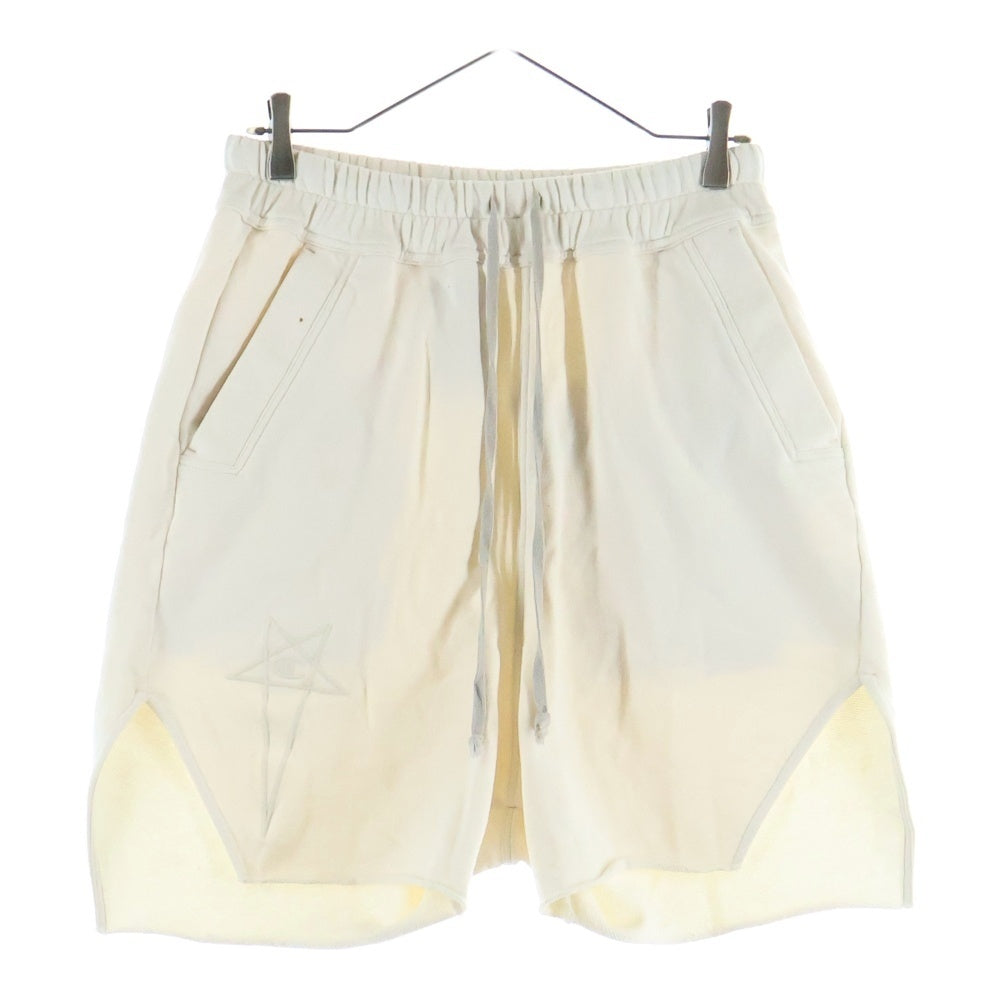 Rick Owens(リックオウエンス) ×Champion チャンピオン ベベルドポッズハーフパンツ ホワイト CM01D9240-CHFE