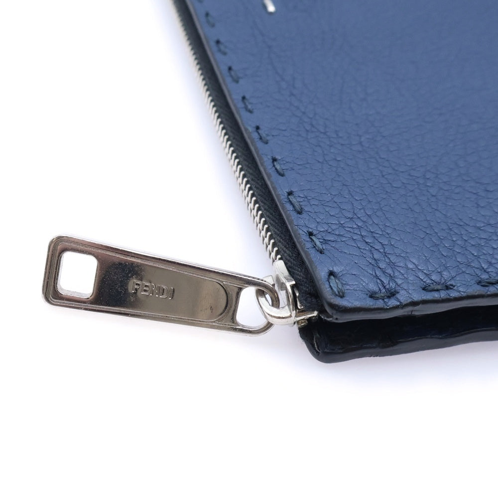 FENDI(フェンディ) セレリア レザー クラッチバッグ ブルー 7VA350-O7N-189-10429