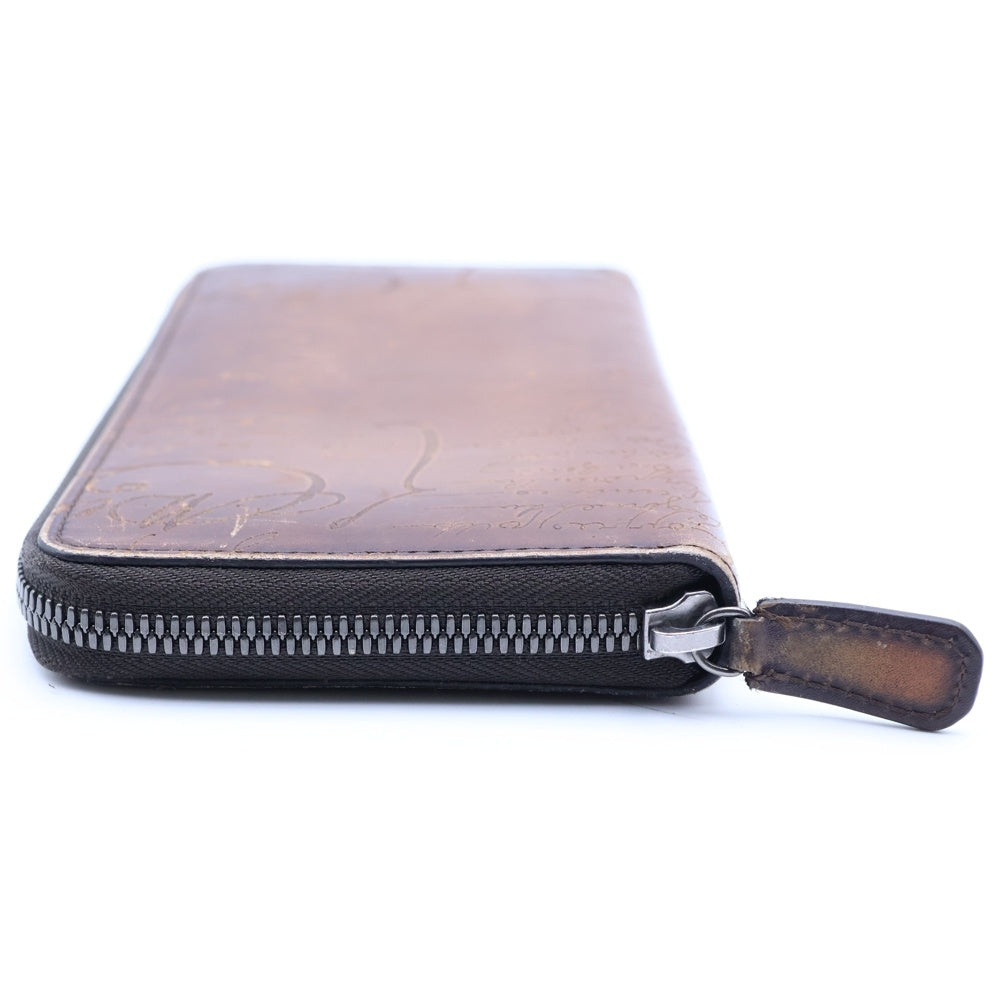 Berluti(ベルルッティ) ITAUBA イタウバ スクリットレザー ロングウォレット 長財布 ブラウン