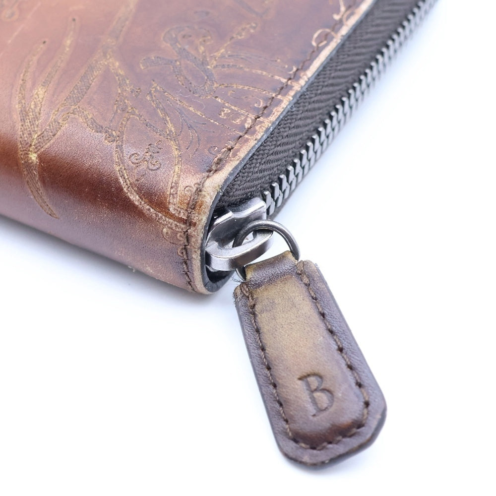 Berluti(ベルルッティ) ITAUBA イタウバ スクリットレザー ロングウォレット 長財布 ブラウン