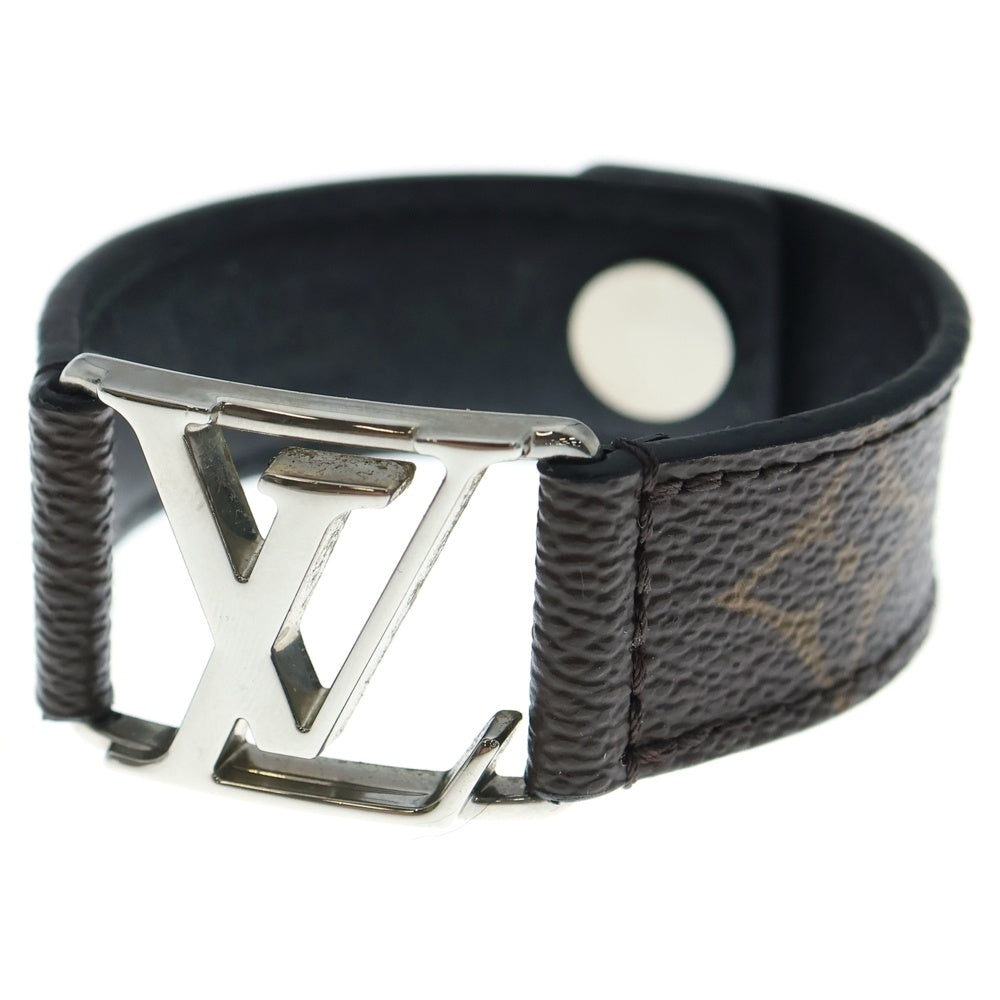 LOUIS VUITTON(ルイヴィトン) ブラスレ ホッケンハイム レザーブレスレット ブラウン/シルバー BC1167 レディース