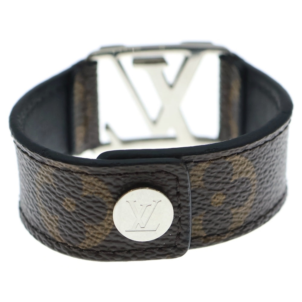 LOUIS VUITTON(ルイヴィトン) ブラスレ ホッケンハイム レザーブレスレット ブラウン/シルバー BC1167 レディース