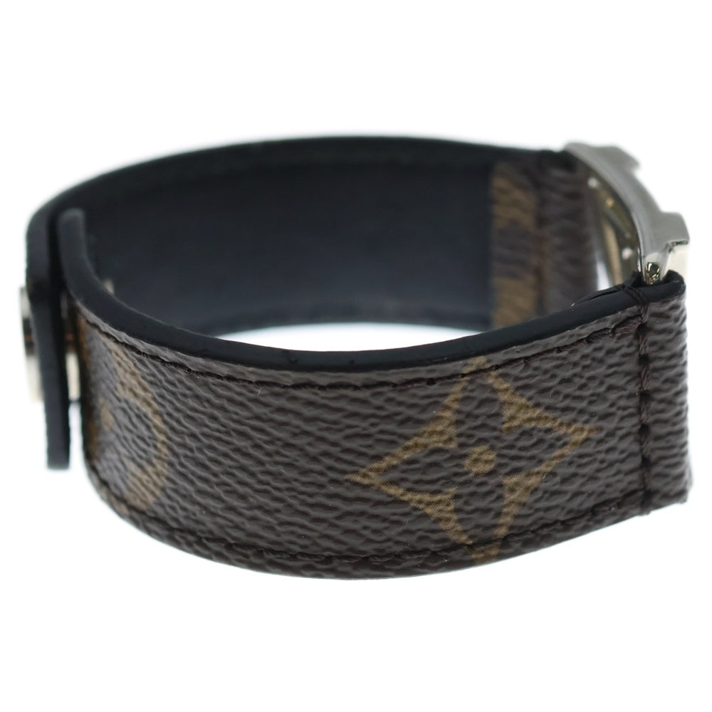 LOUIS VUITTON(ルイヴィトン) ブラスレ ホッケンハイム レザーブレスレット ブラウン/シルバー BC1167 レディース
