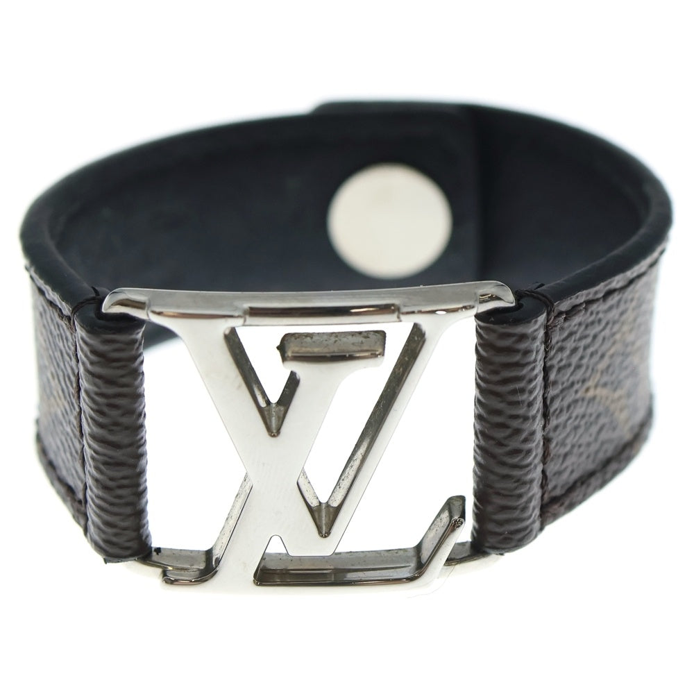 LOUIS VUITTON(ルイヴィトン) ブラスレ ホッケンハイム レザーブレスレット ブラウン/シルバー BC1167 レディース