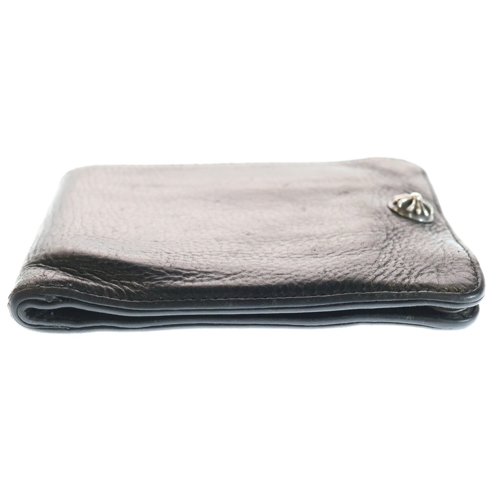 CHROME HEARTS(クロムハーツ) 1SNAP 1スナップ クロス ボールボタン レザーウォレット 財布 ブラック BCA361