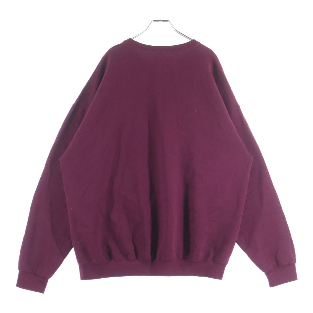 WACKO MARIA(ワコマリア) Crew Neck Sweat クルーネック スウェット コットン ボルドー