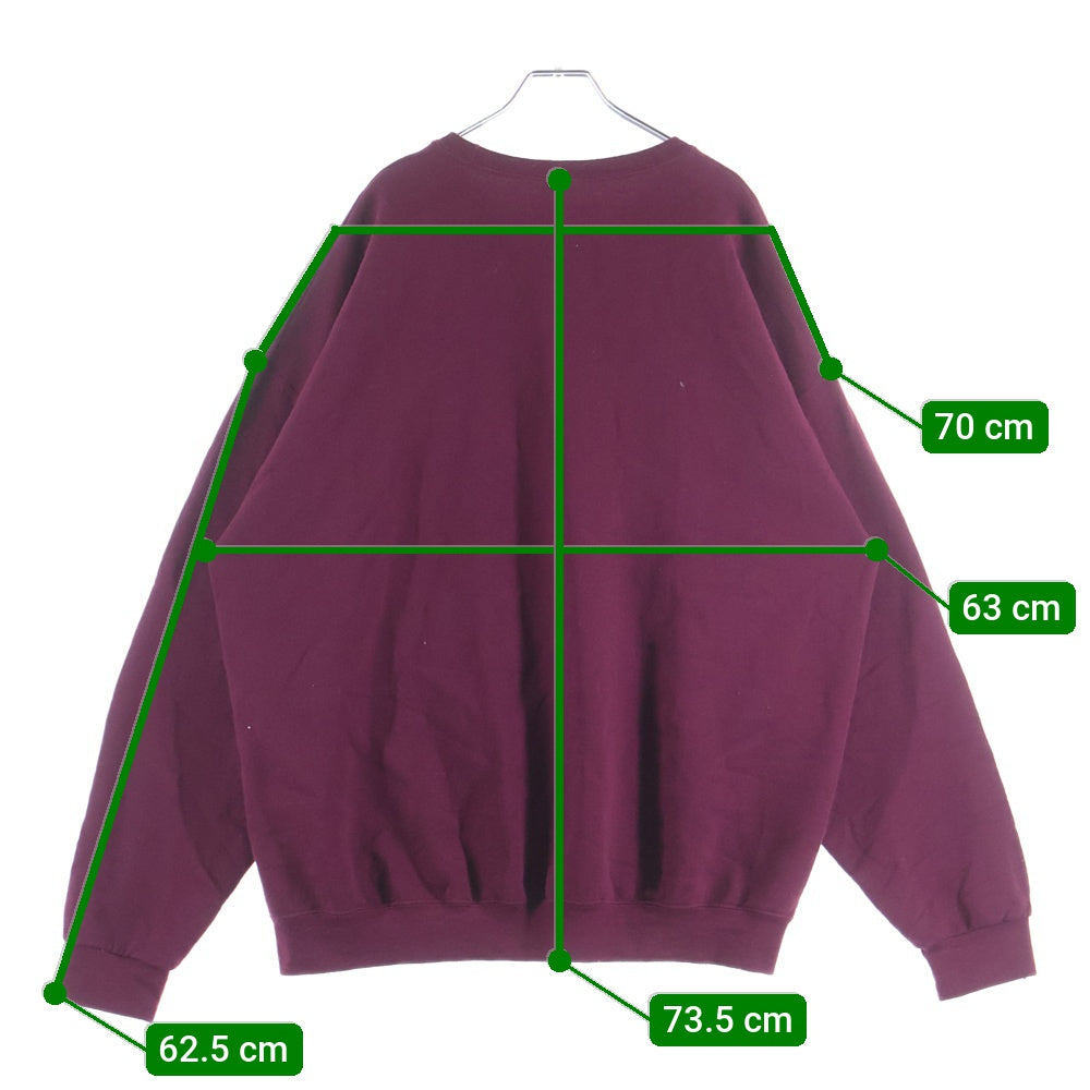 WACKO MARIA(ワコマリア) Crew Neck Sweat クルーネック スウェット コットン ボルドー