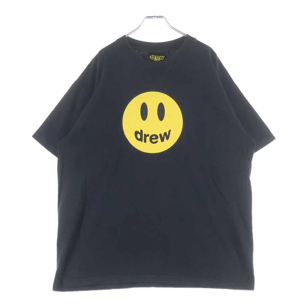 drew house(ドリューハウス) マスコットTシャツ フロントロゴ 半袖カットソー コットン ブラック