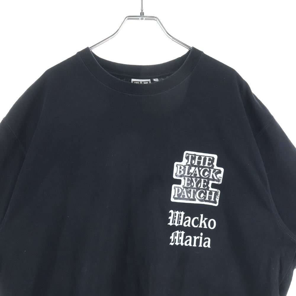 THE BLACK EYE PATCH(ブラックアイパッチ) ×Wacko Maria 黒眼帯 天国東京 半袖カットソー ブラック
