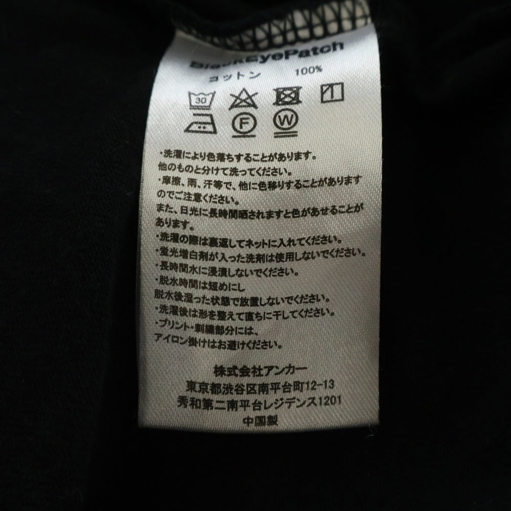 THE BLACK EYE PATCH(ブラックアイパッチ) ×Wacko Maria 黒眼帯 天国東京 半袖カットソー ブラック