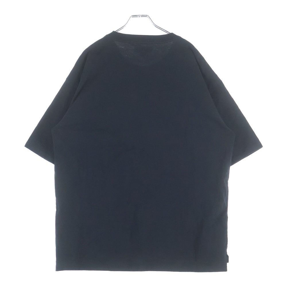 GALFY(ガルフィー) ビックロゴ 刺繍 とろけるわんわんTee 半袖カットソー ブラック