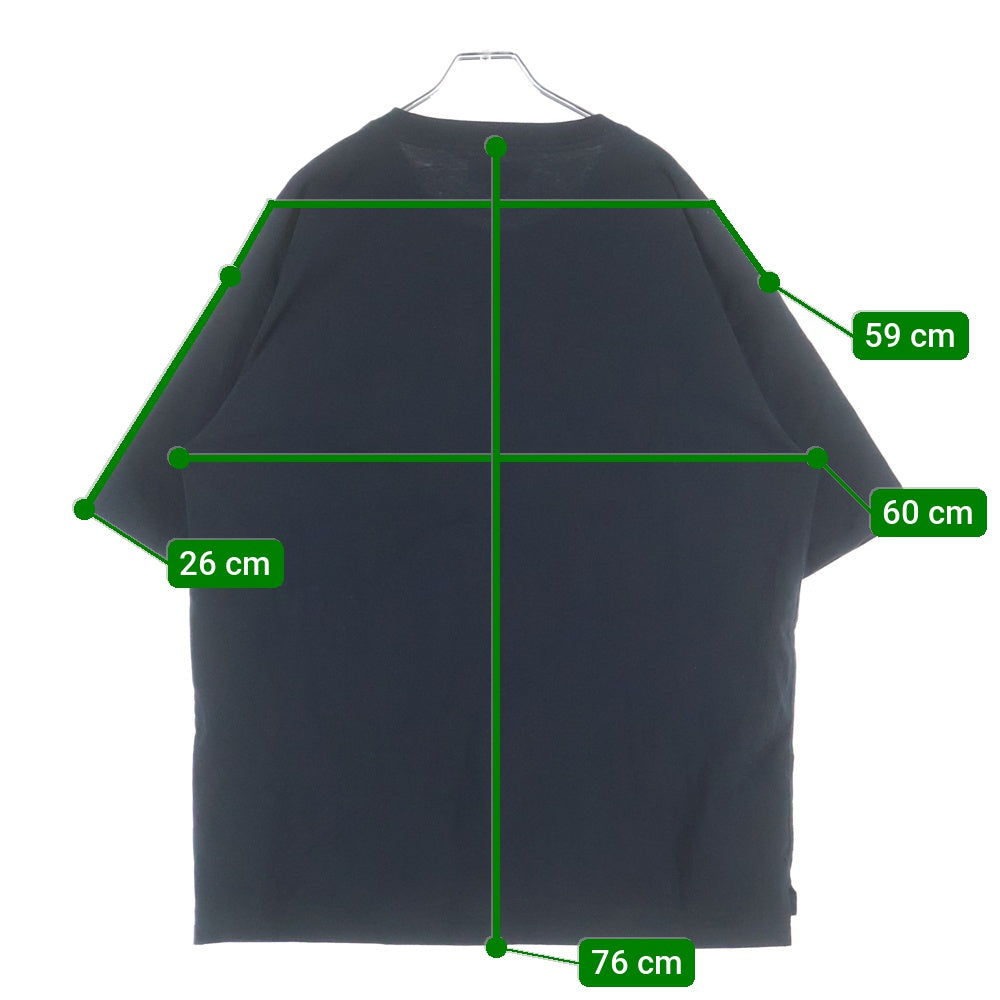 GALFY(ガルフィー) ビックロゴ 刺繍 とろけるわんわんTee 半袖カットソー ブラック