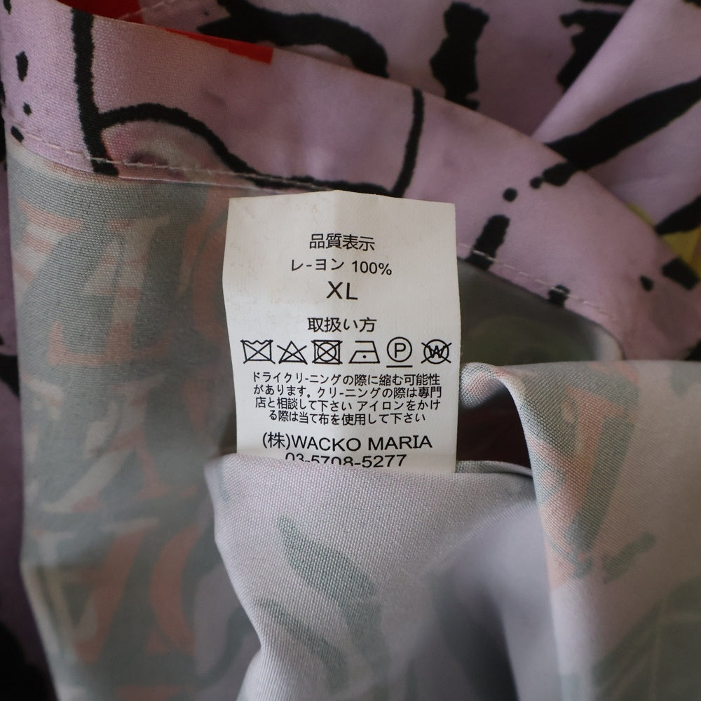 THE BLACK EYE PATCH(ブラックアイパッチ) 22AW×Wacko Maria 黒眼帯 天国東京 長袖シャツ パープル
