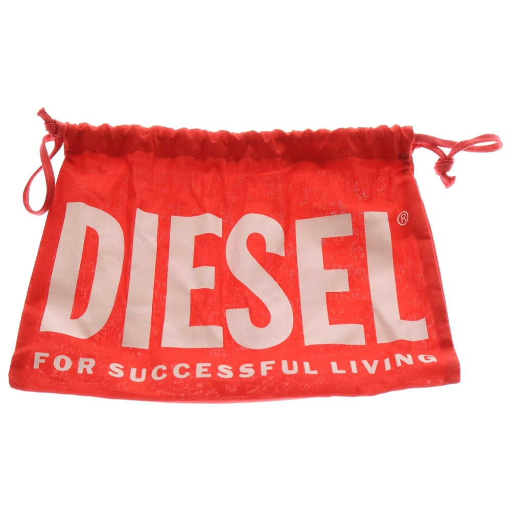 DIESEL(ディーゼル) B-1DR Dロゴバックル レザーベルト ブラック X08516
