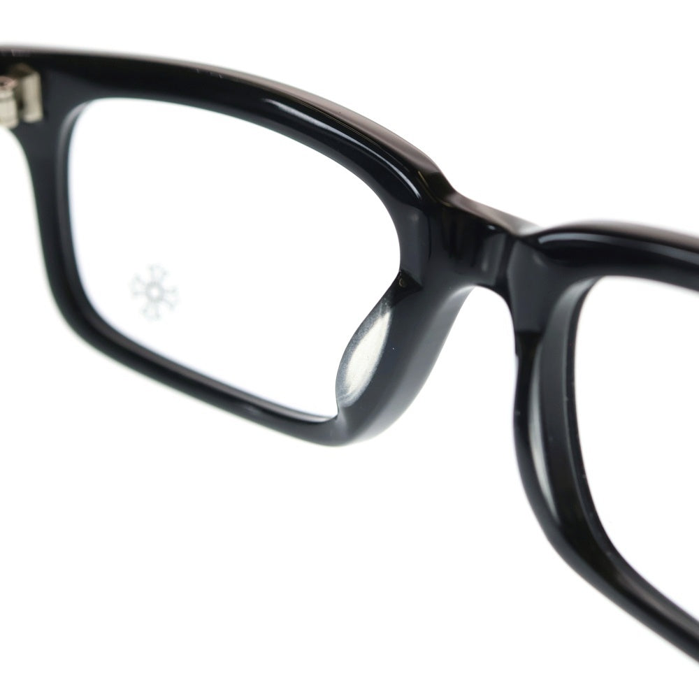 CHROME HEARTS(クロムハーツ) PONTIFASS BSフレア装飾 スクエアレンズサングラス アイウェア ブラック/シルバー