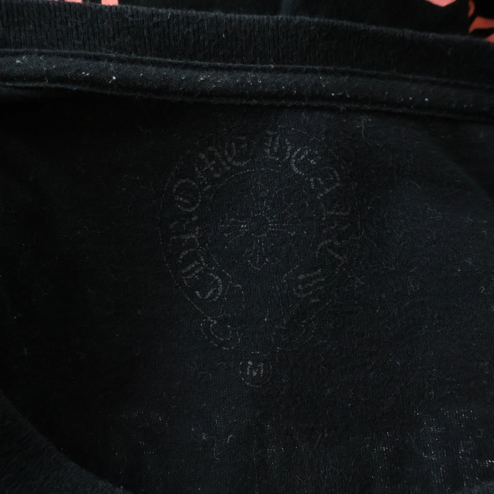 CHROME HEARTS(クロムハーツ) BACK LETTERING LOGO TEE バックレタリングロゴ 長袖Tシャツ カットソー ブラック/ピンク