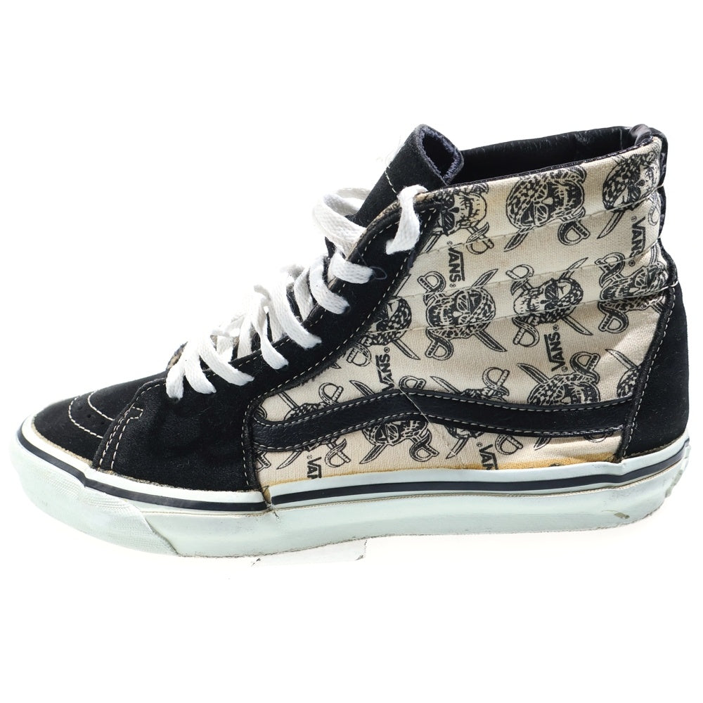 VANS(ヴァンズ) 90s SK8-HI USA製 スカルパイレーツ スケハイ ハイカットスニーカー ブラック/ホワイト