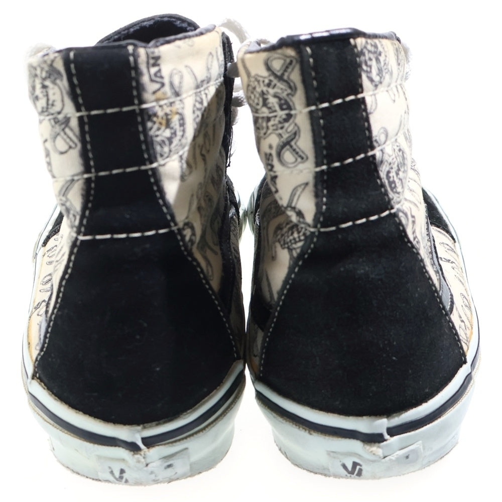 VANS(ヴァンズ) 90s SK8-HI USA製 スカルパイレーツ スケハイ ハイカットスニーカー ブラック/ホワイト