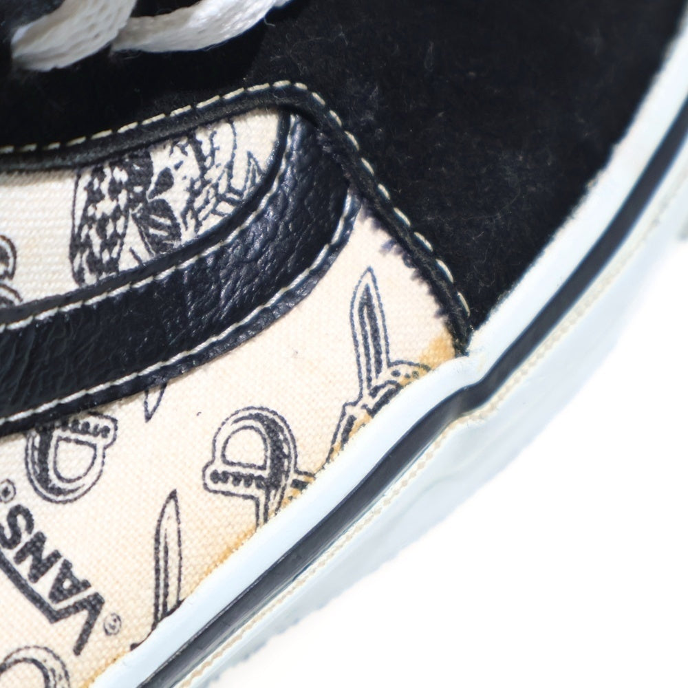 VANS(ヴァンズ) 90s SK8-HI USA製 スカルパイレーツ スケハイ ハイカットスニーカー ブラック/ホワイト