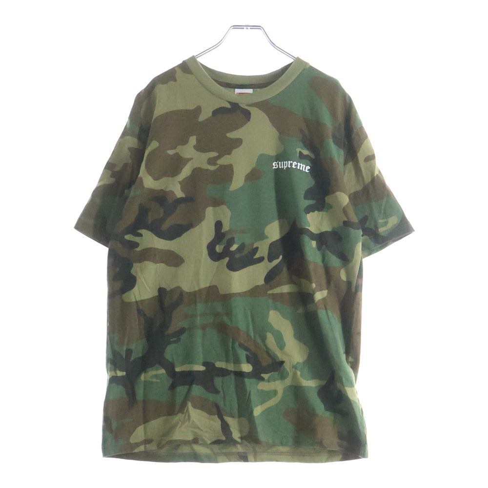 SUPREME(シュプリーム) Target Tee S/S Woodland Camo バックプリント 半袖Tシャツカットソー カモ