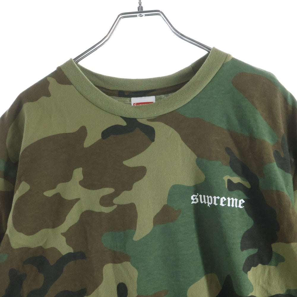 SUPREME(シュプリーム) Target Tee S/S Woodland Camo バックプリント 半袖Tシャツカットソー カモ