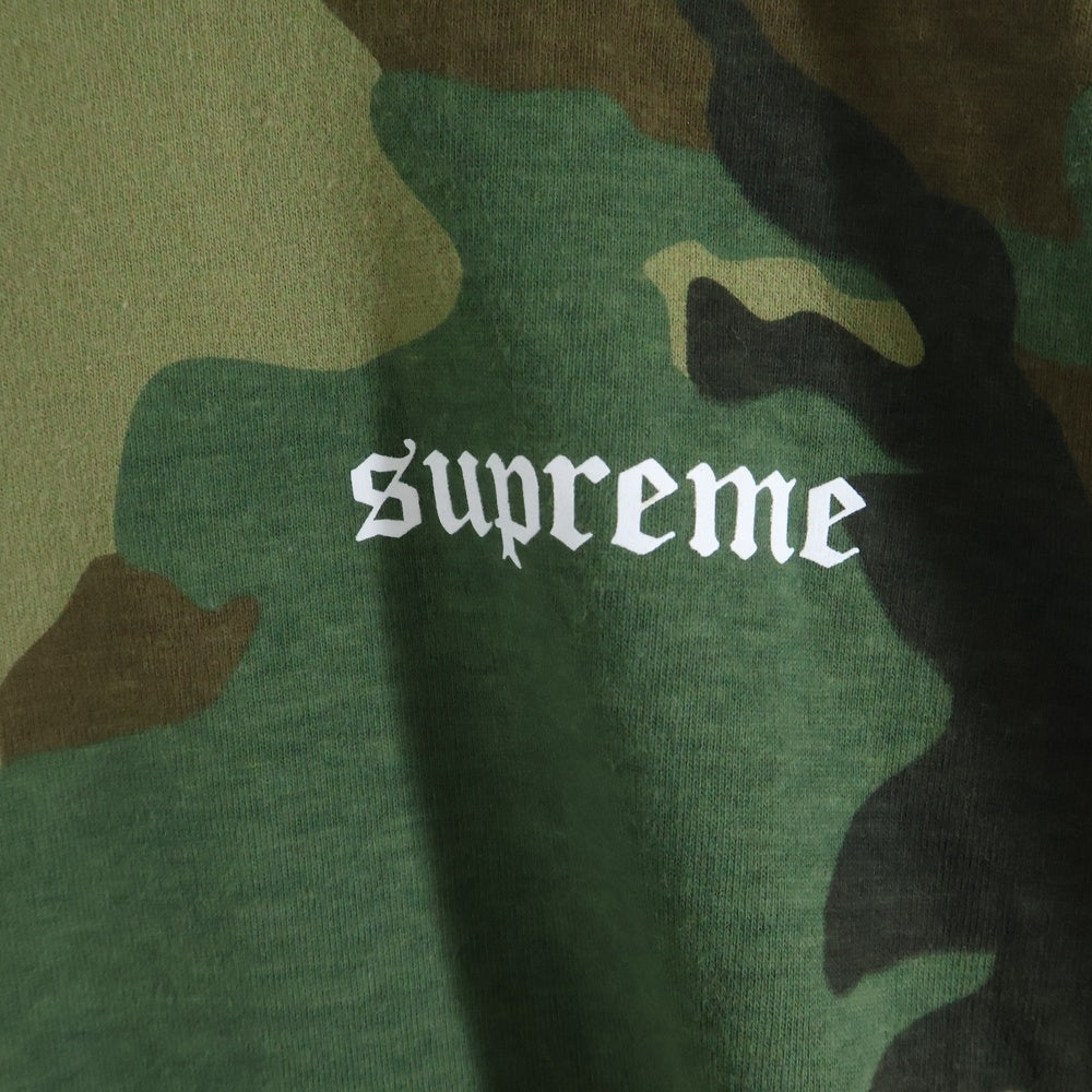 SUPREME(シュプリーム) Target Tee S/S Woodland Camo バックプリント 半袖Tシャツカットソー カモ