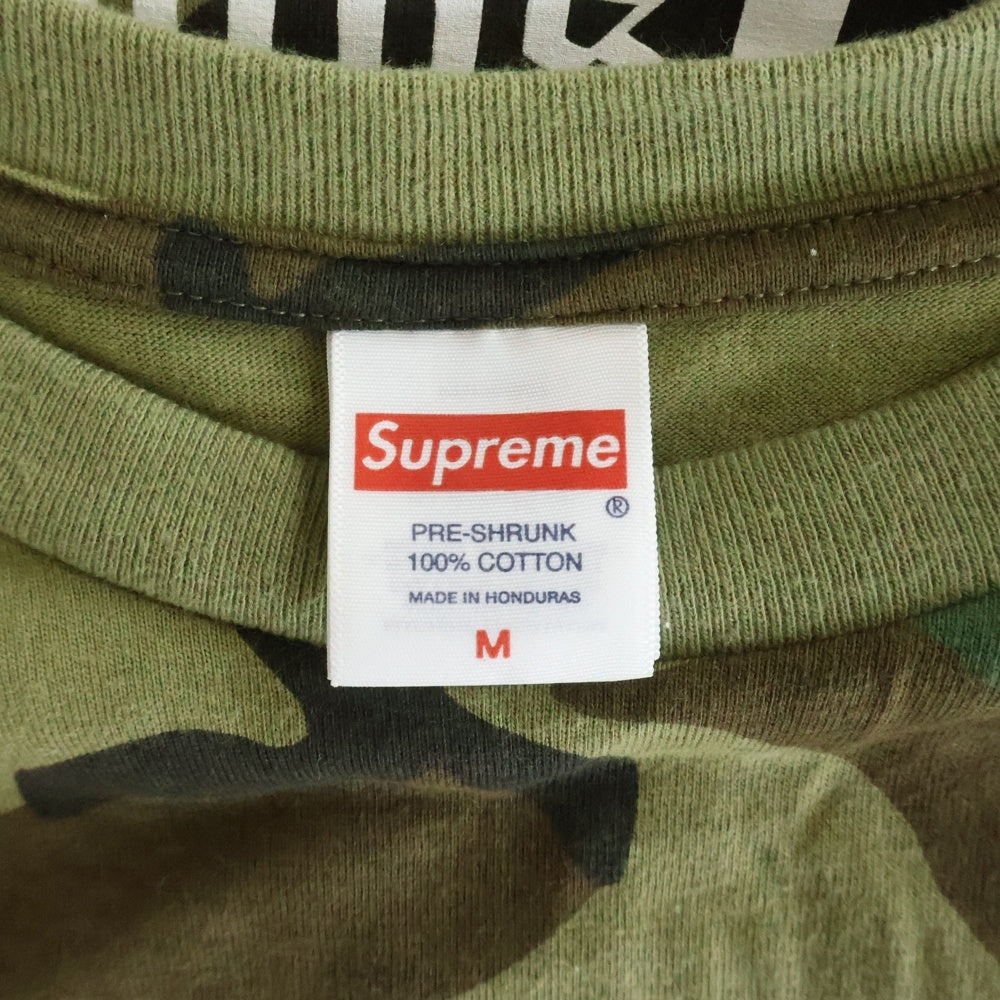 SUPREME(シュプリーム) Target Tee S/S Woodland Camo バックプリント 半袖Tシャツカットソー カモ