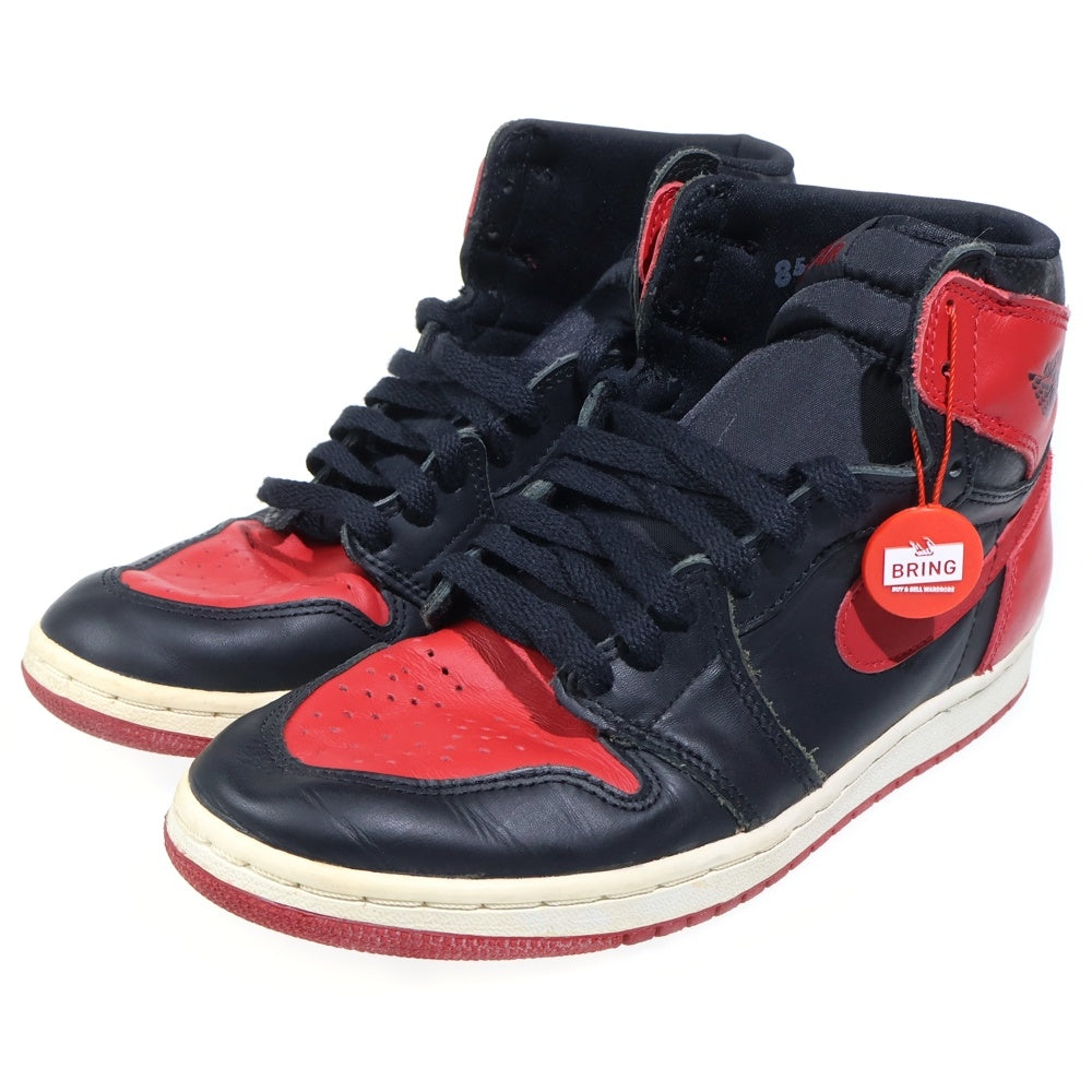 NIKE(ナイキ) 【観賞用 1994年製】 AIR JORDAN1 BRED エアジョーダン1 ブレッド ハイカットスニーカー ブラック/レッド US8.5/26.5cm 130207-061