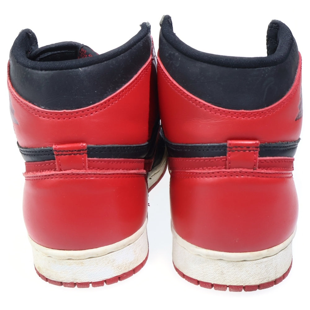 NIKE(ナイキ) 【観賞用 1994年製】 AIR JORDAN1 BRED エアジョーダン1 ブレッド ハイカットスニーカー ブラック/レッド US8.5/26.5cm 130207-061