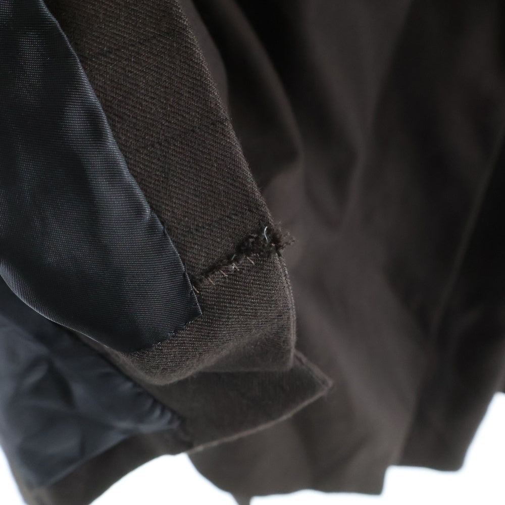 LITTLEBIG(リトルビッグ) 22AW Striped Fly Front Jacket ストライプフライフロントジャケット テーラードジャケット ブラウン LB223-JK04
