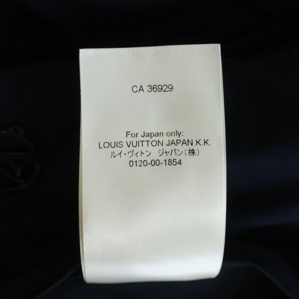 LOUIS VUITTON(ルイヴィトン) 24SS リバーシブル モノグラムロゴ カモフラ 迷彩柄 ボア ジップアップ ノースリーブジャケット ベスト ネイビー/オレンジ RM241M DFX HQY21W