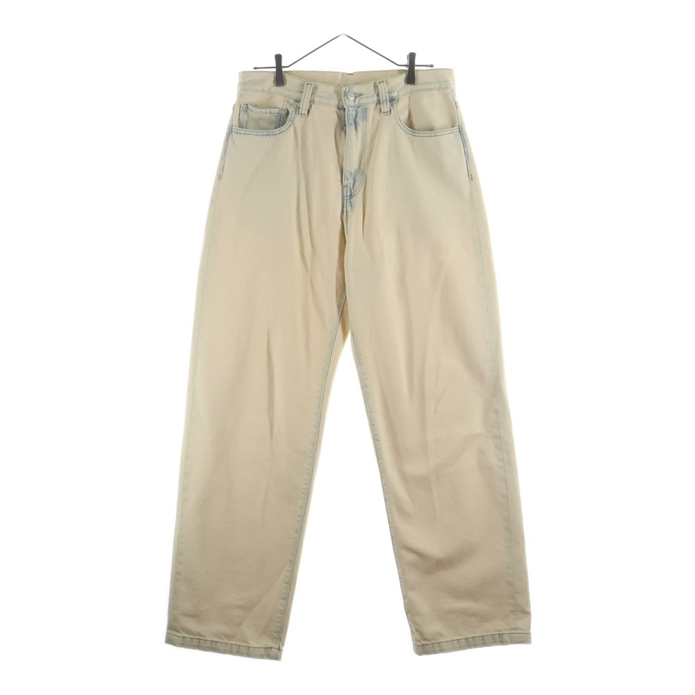 Carhartt WIP(カーハート ダブリューアイピー) London Denim Pants デニムパンツ ウォッシュ加工 ボタンフライ ライトベージュ