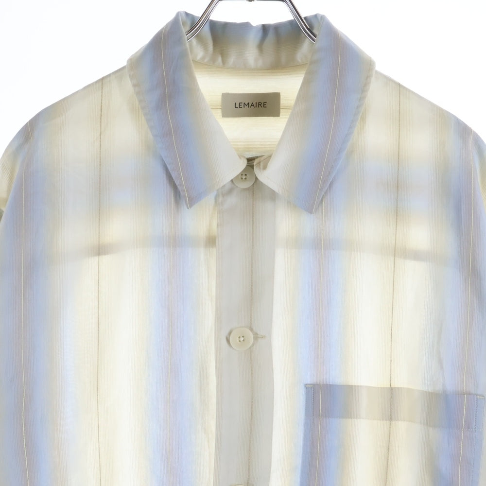 LEMAIRE(ルメール) PYJAMA SHIRT 長袖ストライプシャツ パジャマシャツ マルチカラー