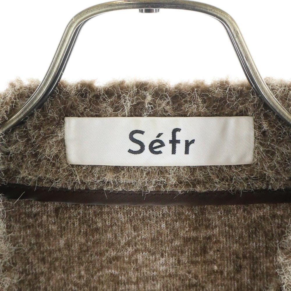 Sefr(セファ) Arlo Cardigan カーディガン アクリル ブラウン 316-25-0361