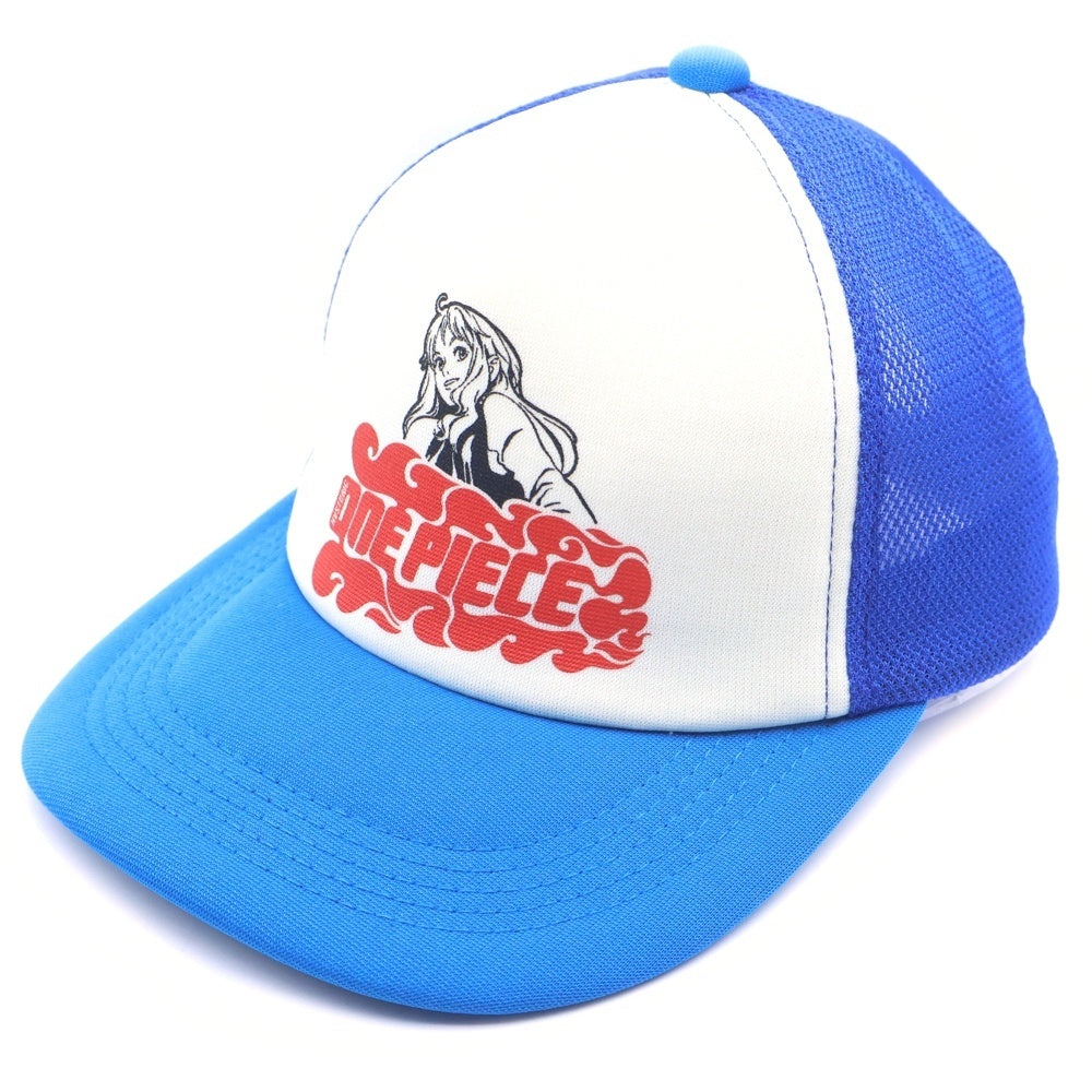 HYSTERIC GLAMOUR(ヒステリックグラマー) × ONE PIECE NAMI メッシュキャップ 帽子 ブルー 02253QH10