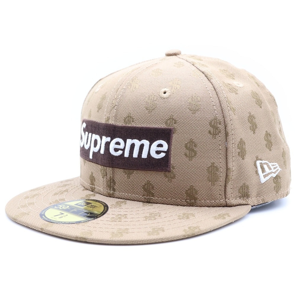 SUPREME(シュプリーム) × NEW ERA 59FIFTY キャップ ドルマーク 総柄 ブラウン G28 10262017