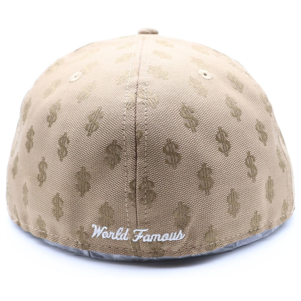 SUPREME(シュプリーム) × NEW ERA 59FIFTY キャップ ドルマーク 総柄 ブラウン G28 10262017