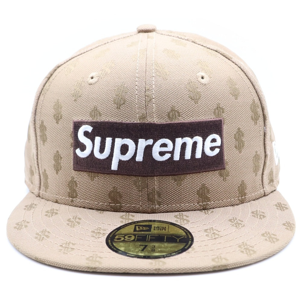 SUPREME(シュプリーム) × NEW ERA 59FIFTY キャップ ドルマーク 総柄 ブラウン G28 10262017