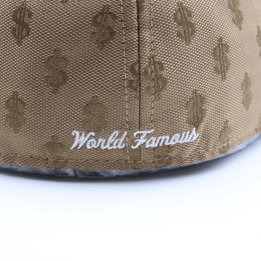 SUPREME(シュプリーム) × NEW ERA 59FIFTY キャップ ドルマーク 総柄 ブラウン G28 10262017