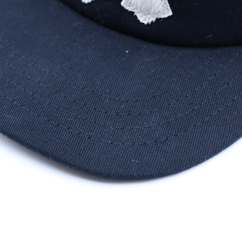 CHROME HEARTS(クロムハーツ) TRUCKER CAP トラッカーキャップ 3セメタリーハラコレザーパッチメッシュキャップ帽子 ホワイト/ブラック