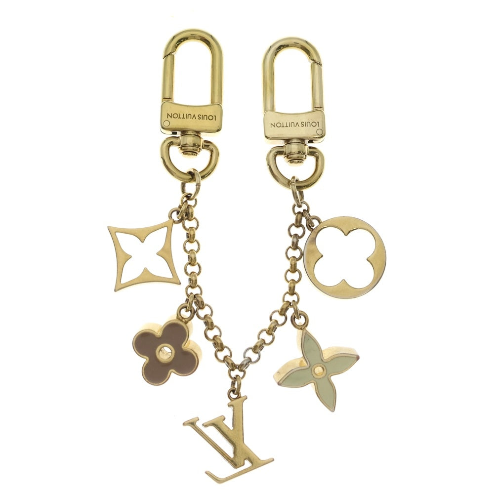 LOUIS VUITTON(ルイヴィトン) チェーン・フルール ドゥ モノグラム バッグ チャーム ゴールド M01413 レディース