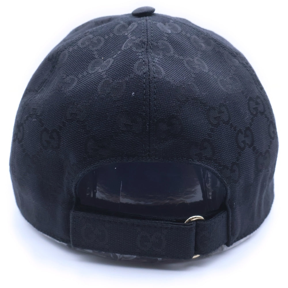 GUCCI(グッチ) GGキャンバス GGロゴ ベースボールキャップ 帽子 ブラック 576253