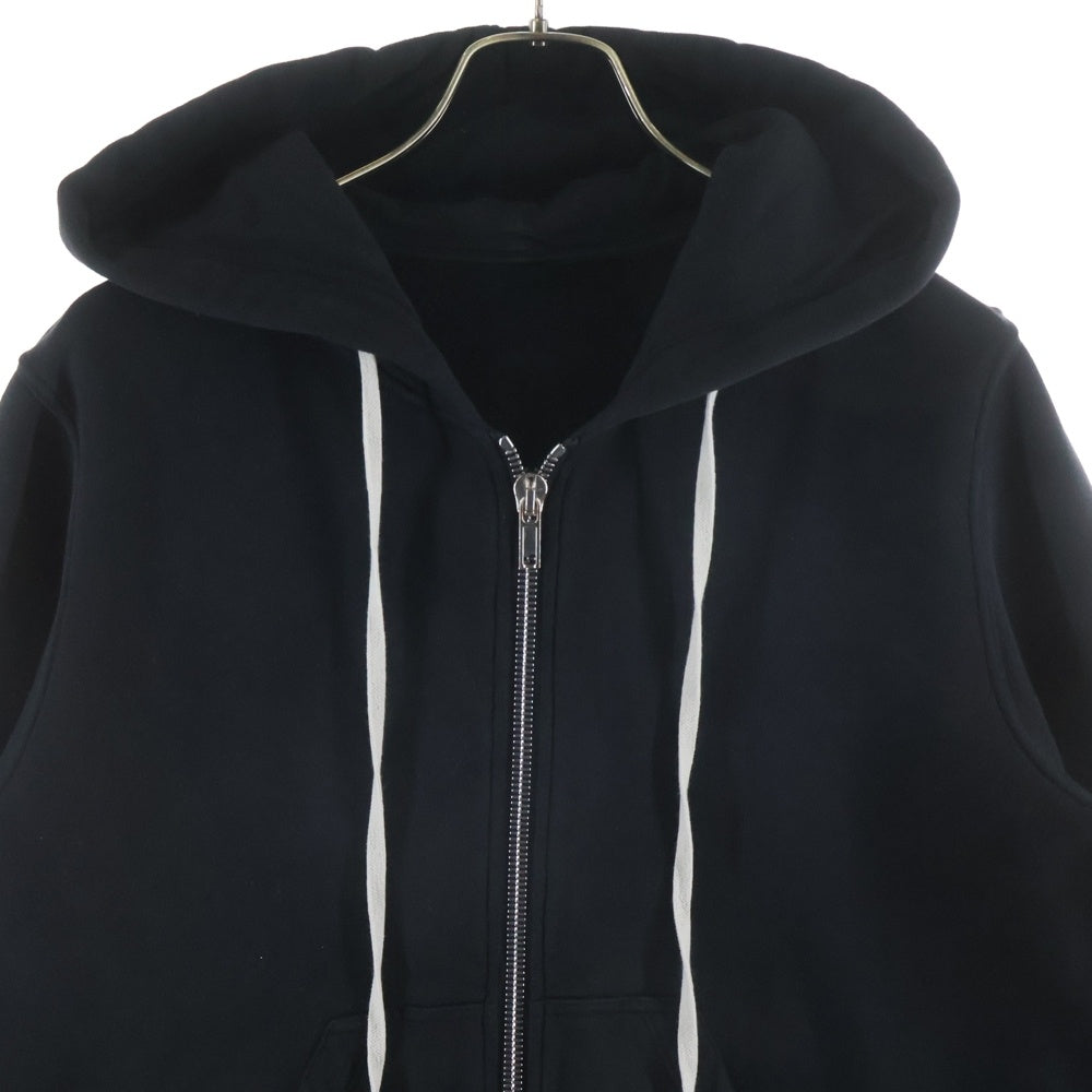Rick Owens DRKSHDW(リックオウエンス ダークシャドウ) 22AW Jason S Hoodie ジップアップパーカー フーディー ブラック DU02B4276-FEP1