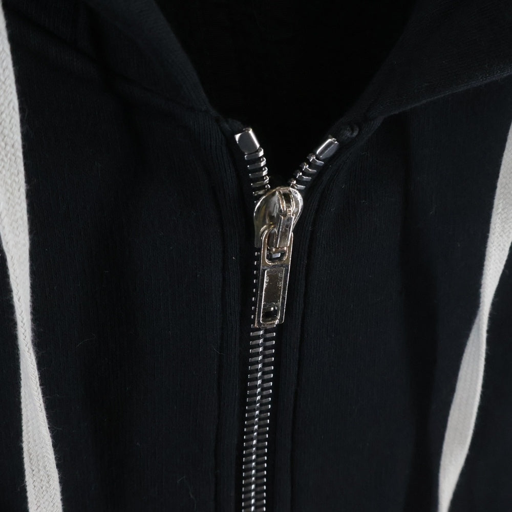Rick Owens DRKSHDW(リックオウエンス ダークシャドウ) 22AW Jason S Hoodie ジップアップパーカー フーディー ブラック DU02B4276-FEP1