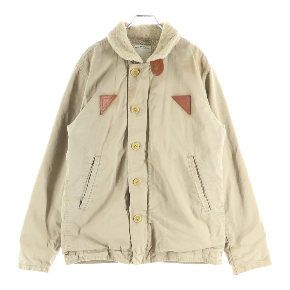 VISVIM(ヴィスヴィム) 14SS WINDSTOPPER DECKHAND JACKET ウィンドストッパー ミリタリー N-1デッキジャケット ベージュ VS0001576