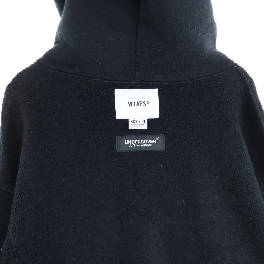 WTAPS(ダブルタップス) 21AW ×UNDERCOVER GIG HOODED COTTON アンダーカバー ギグフーデッド プルオーバーパーカー ブラック 212ATUCD-CSM02S