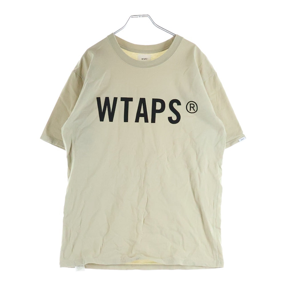 WTAPS(ダブルタップス) SCREEN TEE 両面プリント 半袖Tシャツ カットソー ベージュ