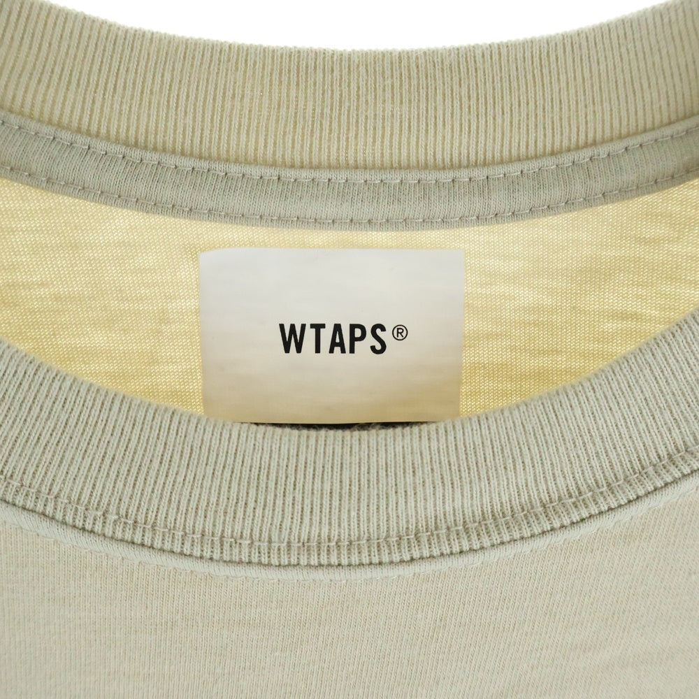 WTAPS(ダブルタップス) SCREEN TEE 両面プリント 半袖Tシャツ カットソー ベージュ